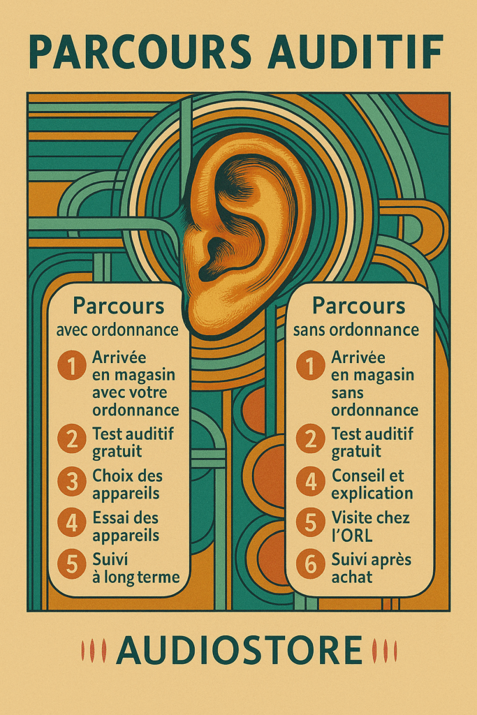 parcours auditif audioprothéses avec ou sans ordonnance